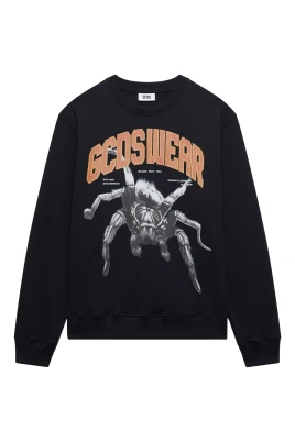 Spider Print Crewneck Sweatshirt