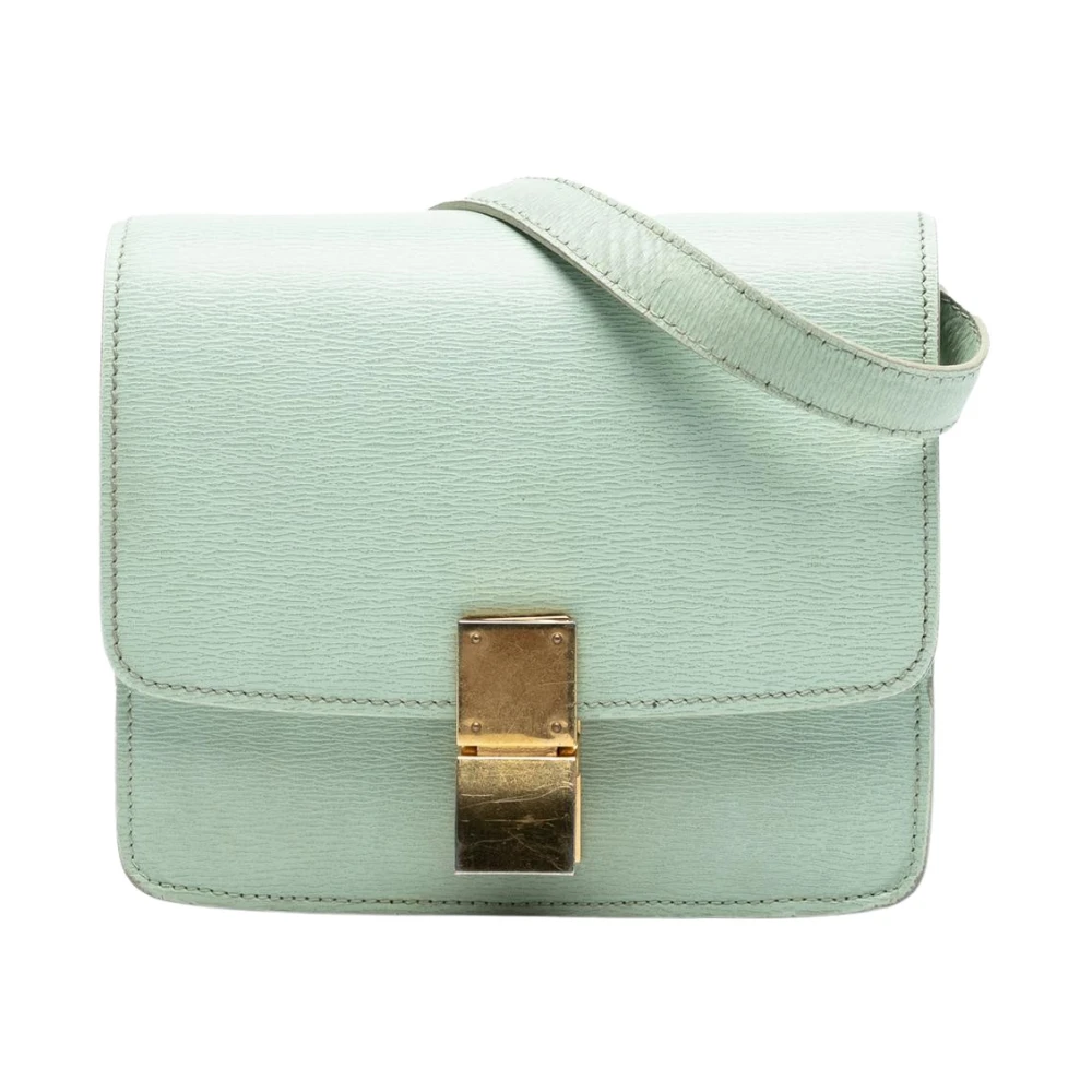 Celine Vintage Donna Verde Pre-Owned, Taglia Unica, Used,