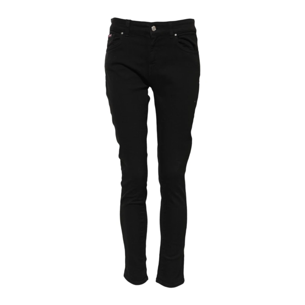 Dolce & Gabbana Women's Black Logo Skinny Denim Jeans