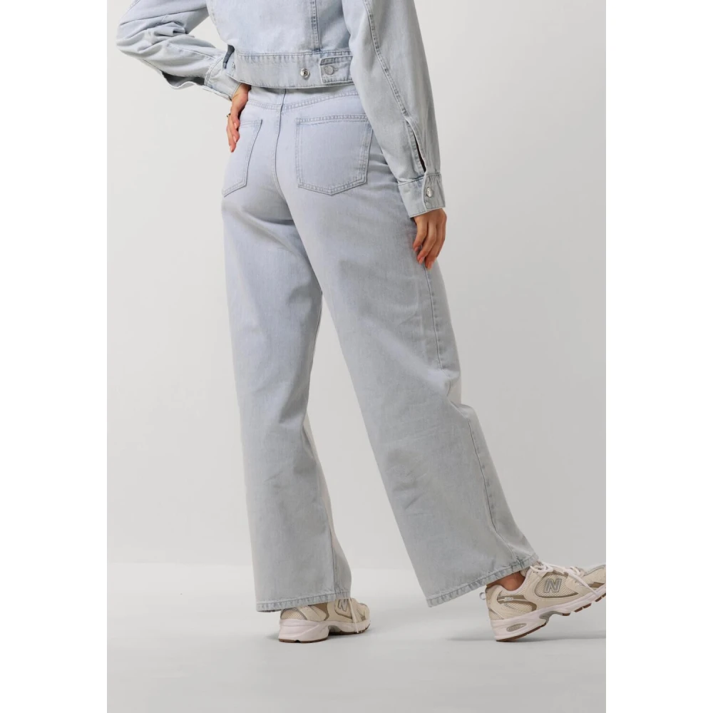 Second Female Lichtblauwe Wide Leg Jeans Second Dames Blue Dames