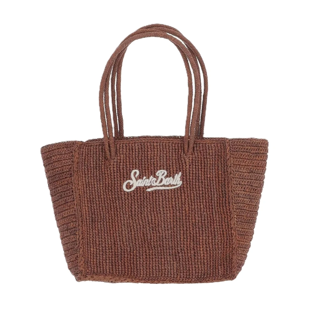 Mc2 Saint Barth Brown Medium Raffia Hand Bag - Female - Shopping Bags - One Size - Bags