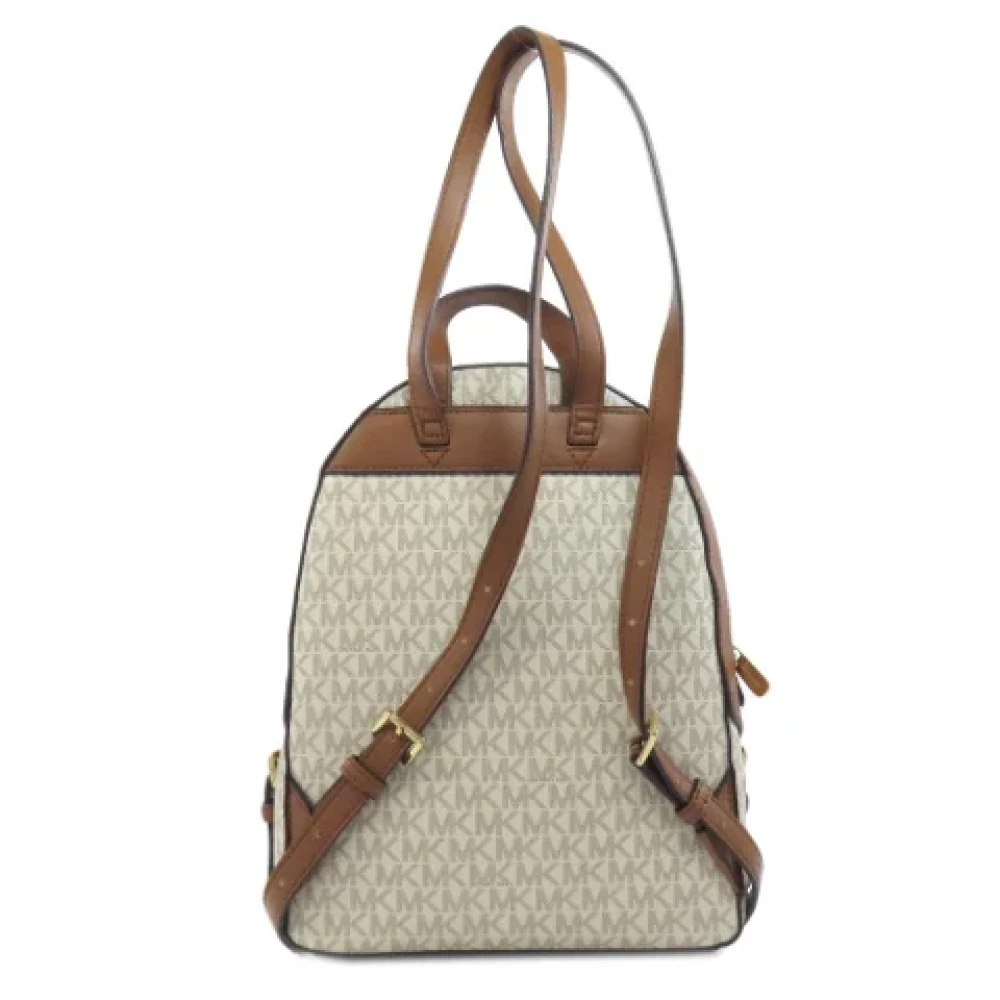 Michael Kors Pre-owned Fabric backpacks Beige Dames