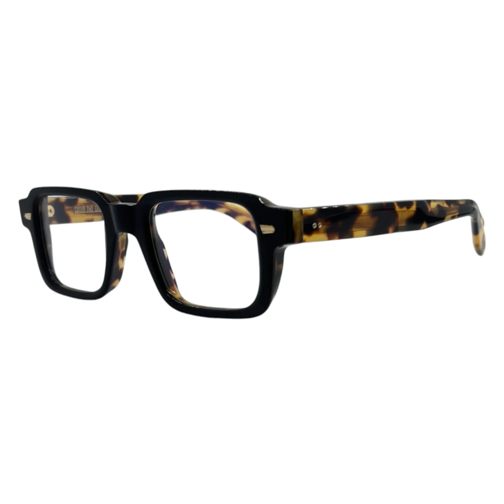 Cutler And Gross Vintage vierkante zonnebril met dierenprint Black Dames