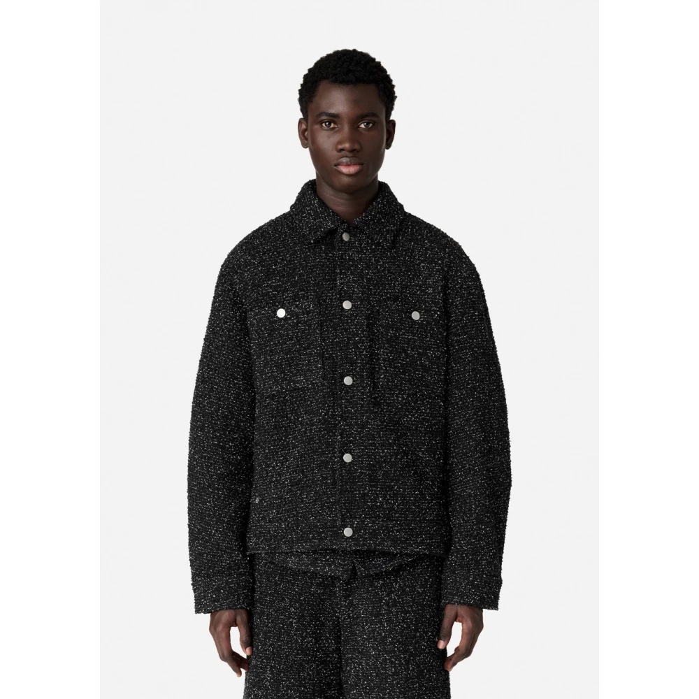 Axel Arigato Wyn Boucle Overshirt Black Heren