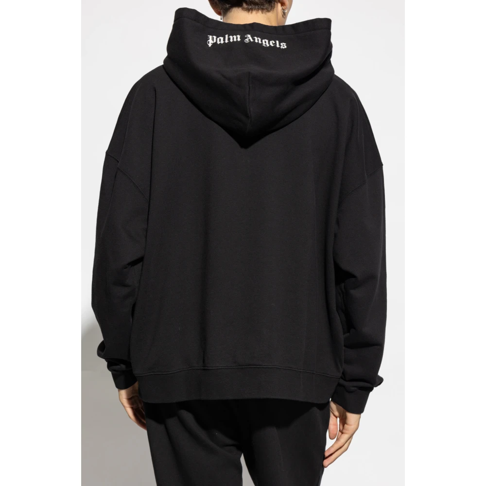 Palm Angels Sweatshirt met Logo Black Heren