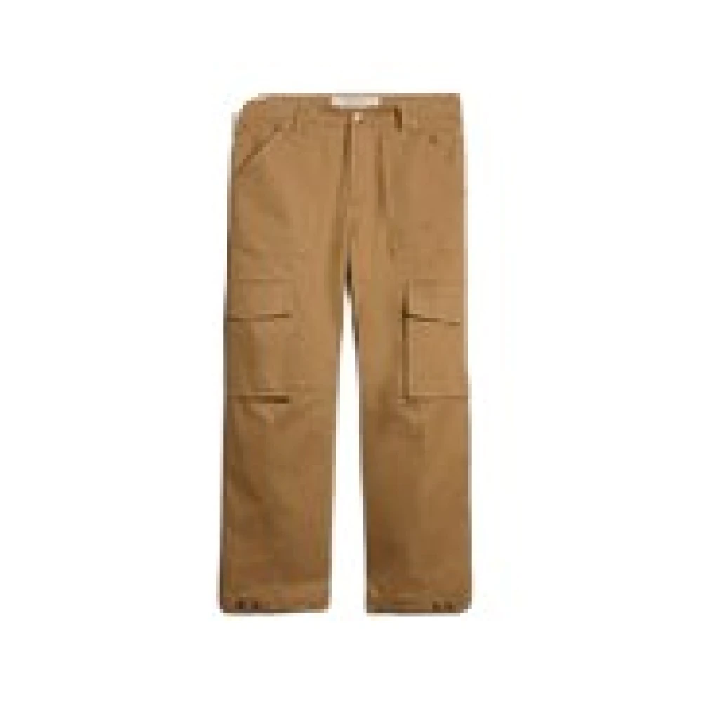 Golden Goose Cargo Pant Gemengde Katoenen Stof Beige Heren