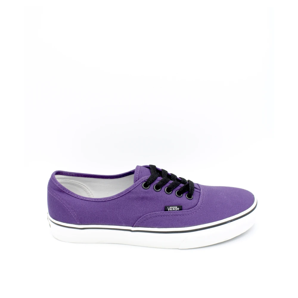 Vans Canvas Veters Rubberen Zool Sneakers Heren Schoenen Paars