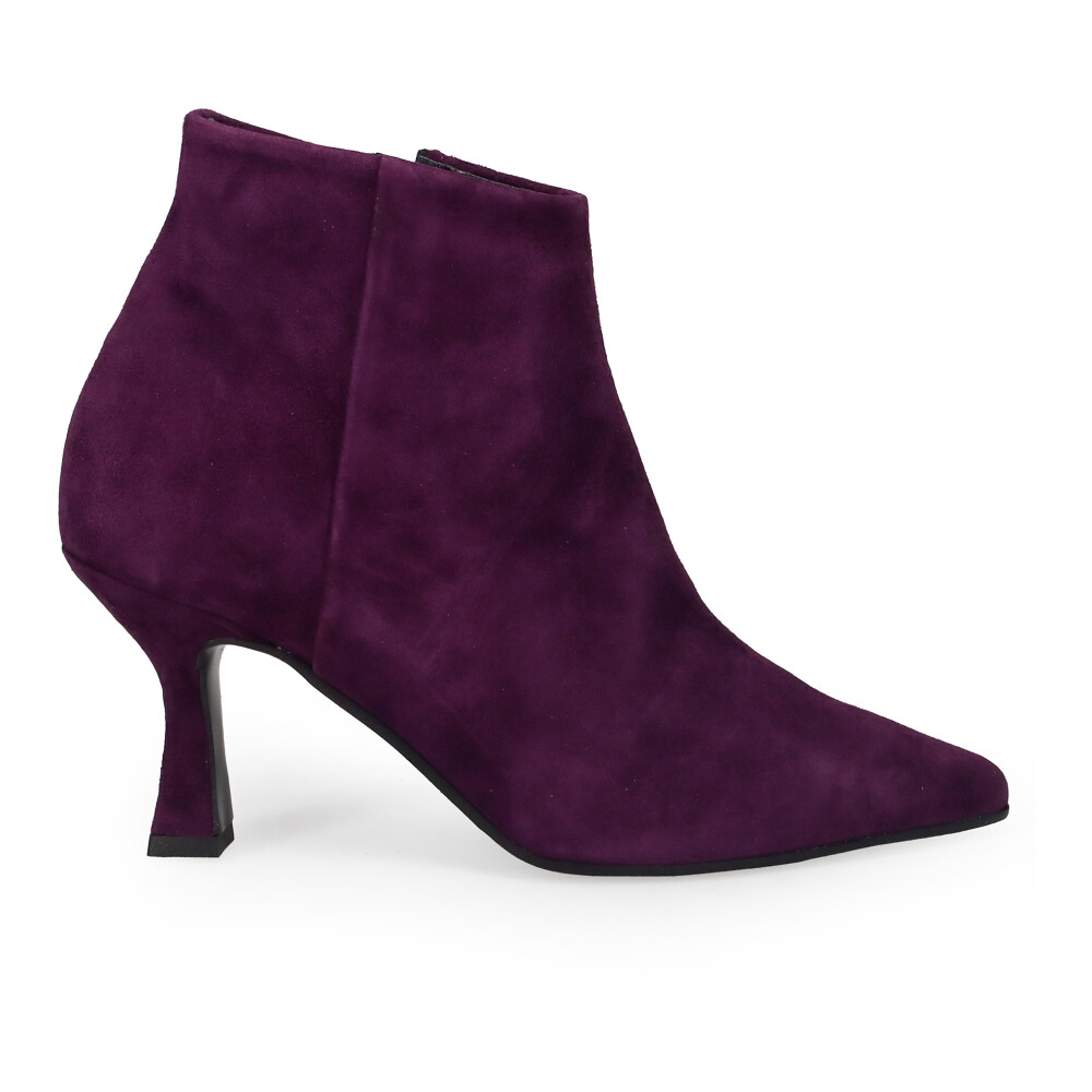 Purple heel boots best sale