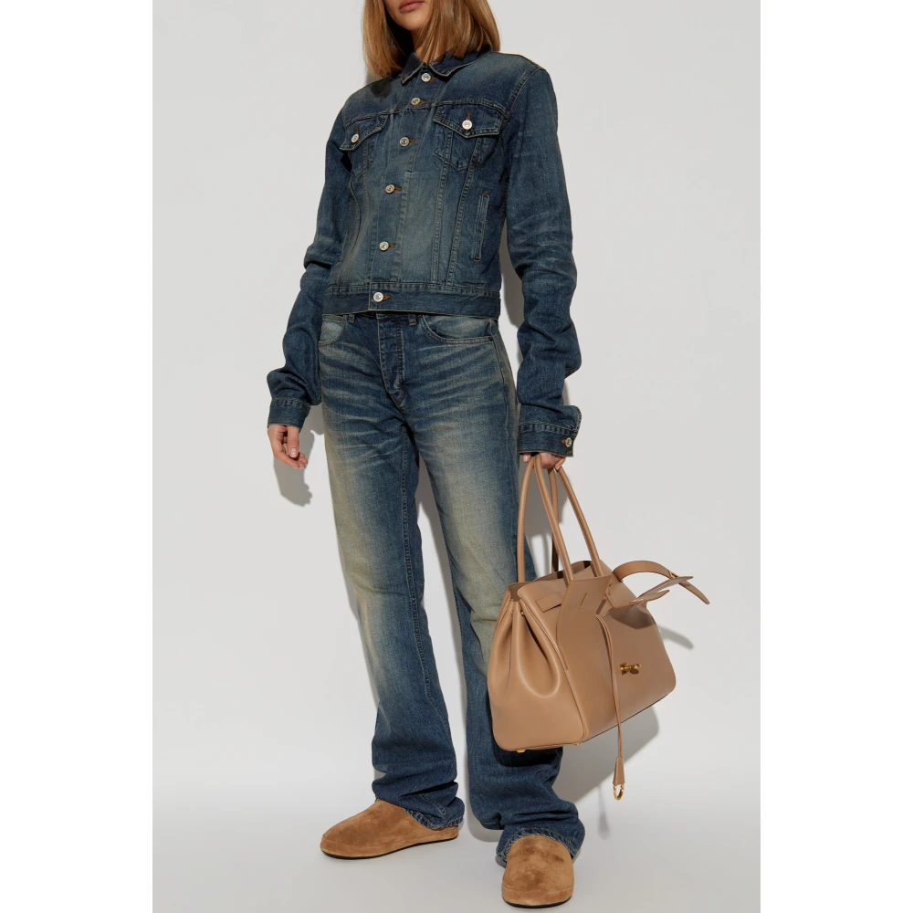 Balenciaga Jeans met vintage-effect Blue Dames