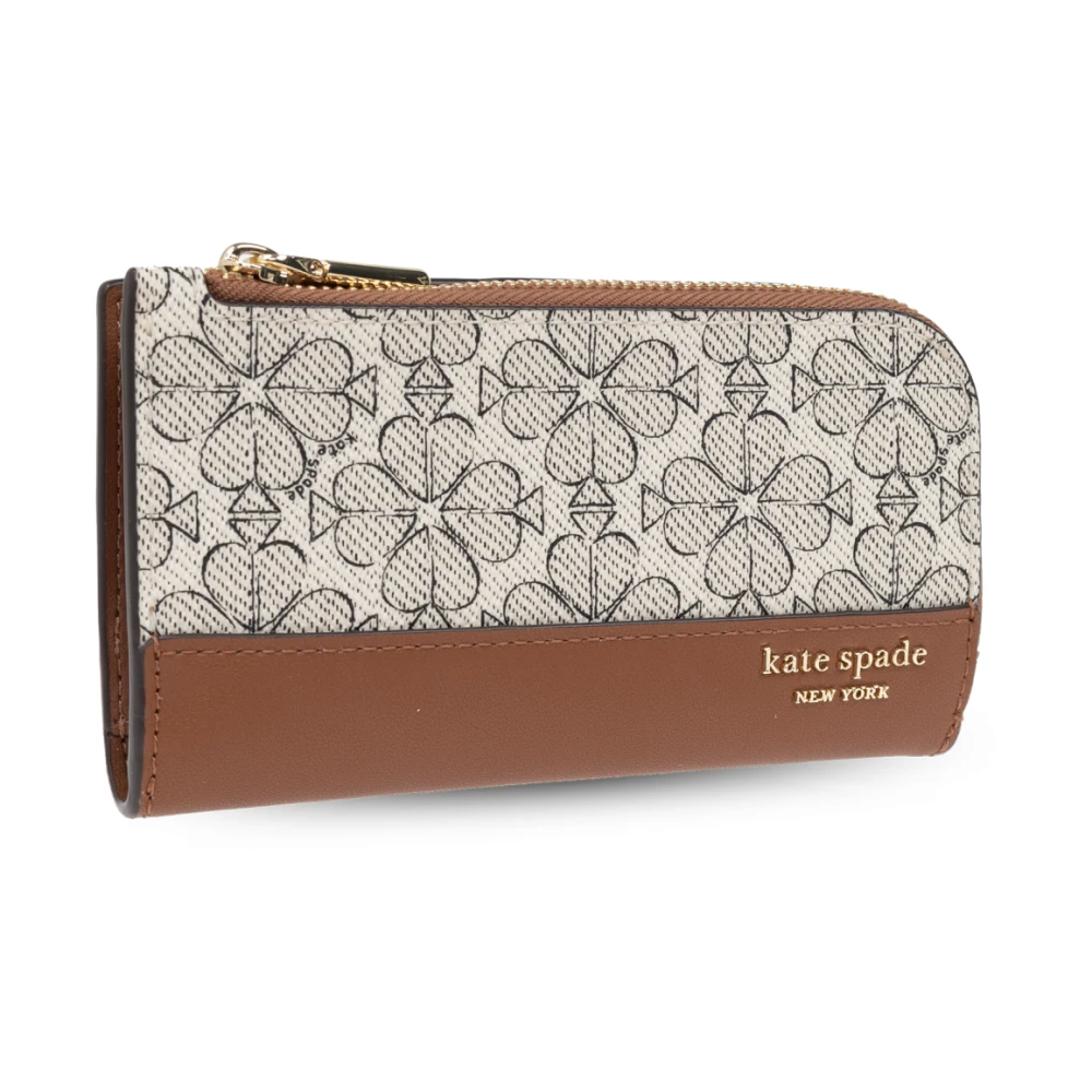 Kate Spade Portemonnee Schop Bloem Brown Dames