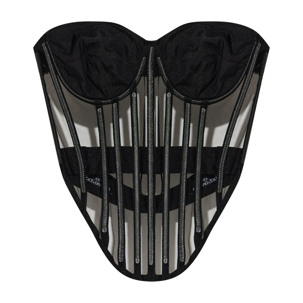 Dolce & Gabbana Donna Nero - Top Senza Schiena - Tops - M