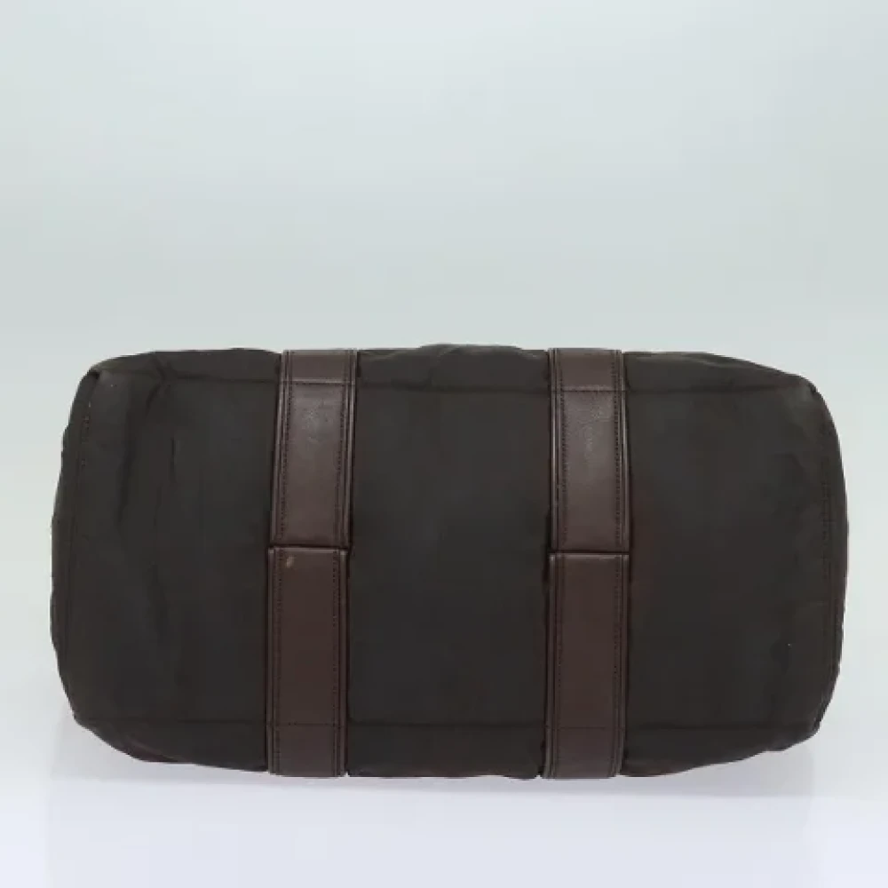 Hermès Vintage Pre-owned Nylon handbags Brown Dames