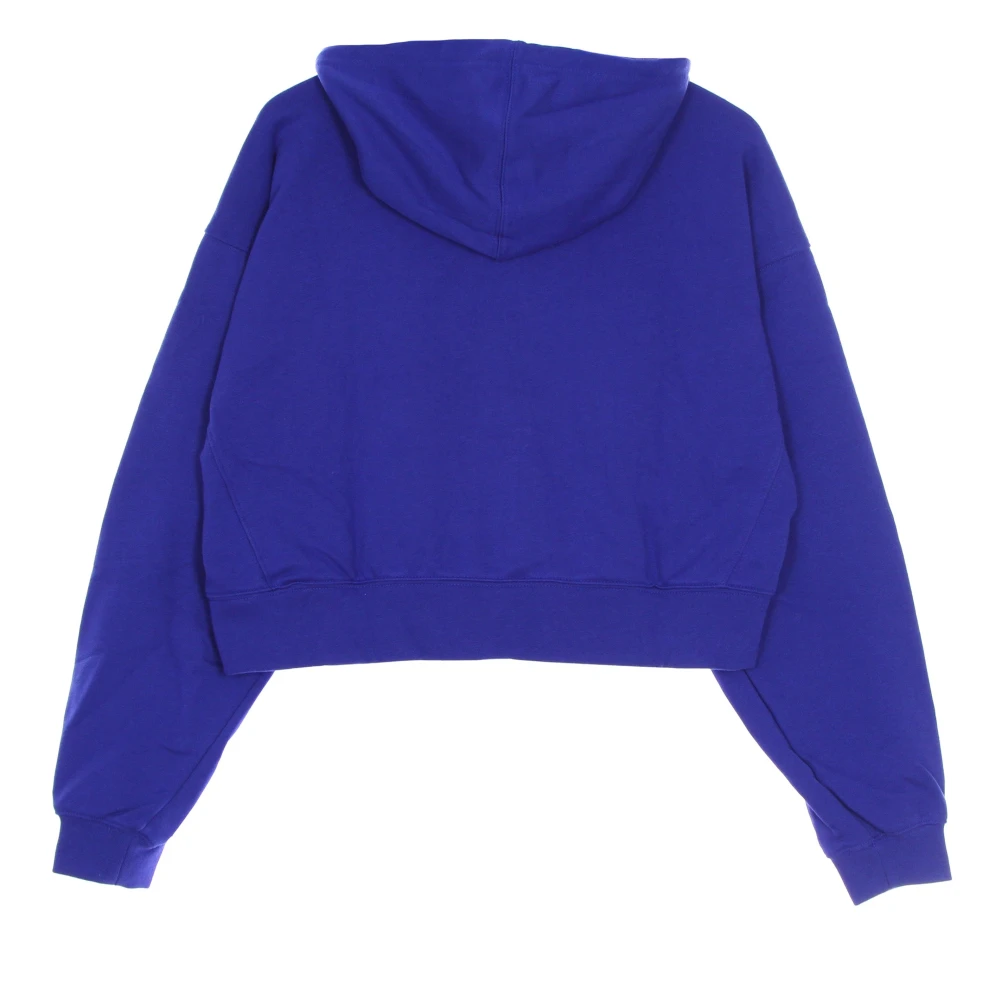 Adidas Blauwe Cropped Hoodie Loungewear Essentials Blue Dames