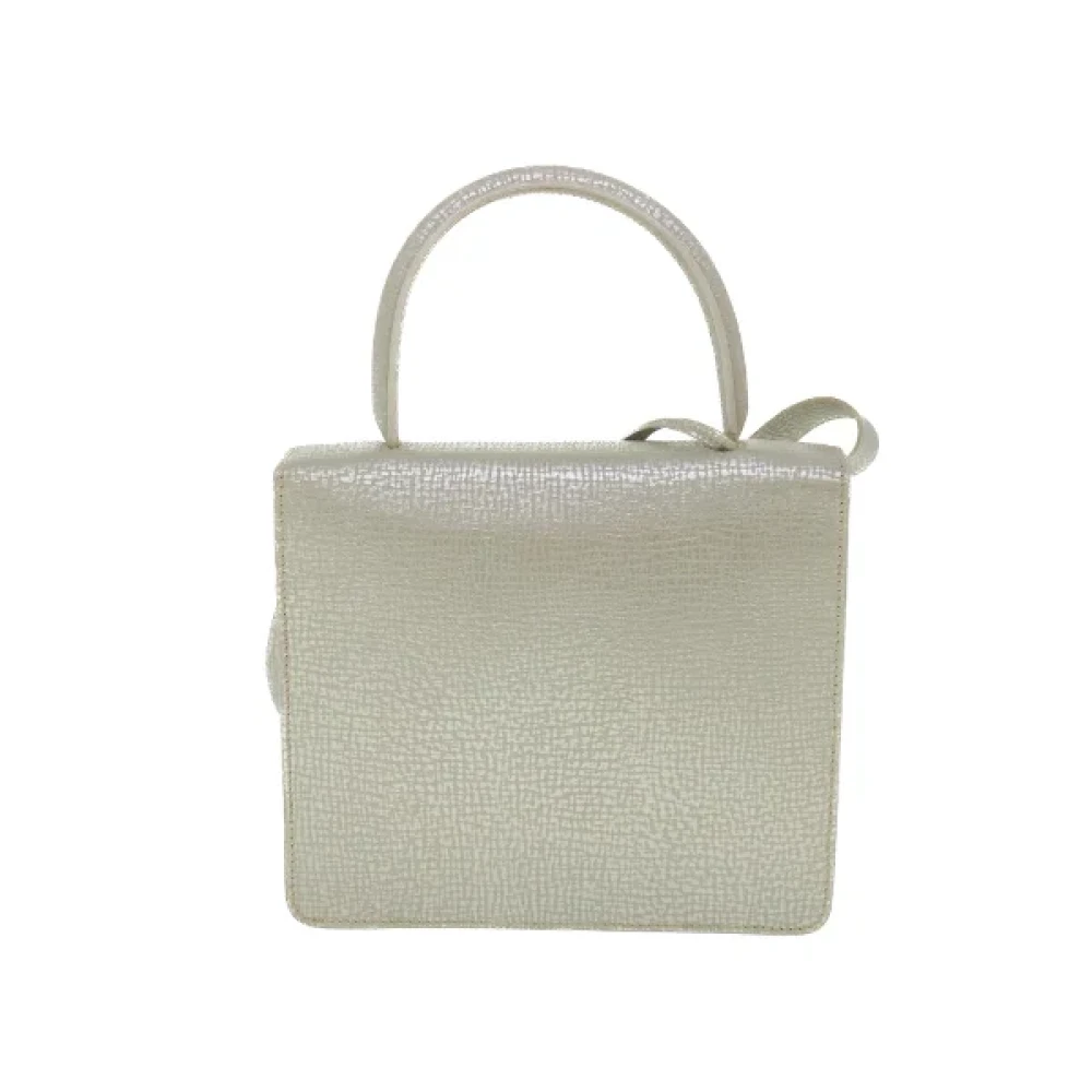 Loewe Pre-owned Leather handbags Gray Dames