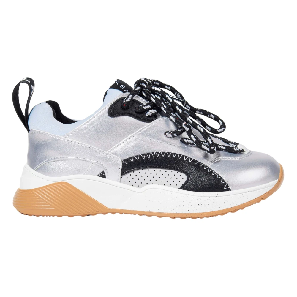Stella Mccartney Girls Gray Loop Lace-Up Trainers - Kids Sneakers - 33 Eu - Kids