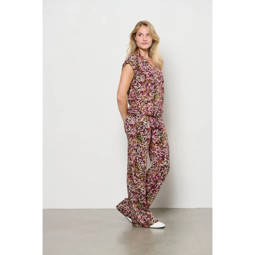 &Co Woman Bloes met lange mouwen en V-hals Multicolor Dames