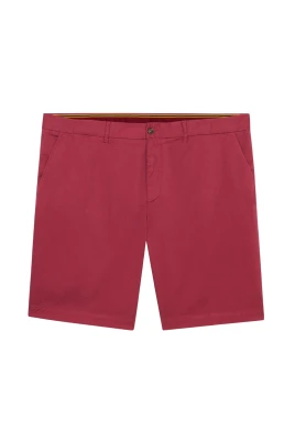Röda bomulls-chinoshorts