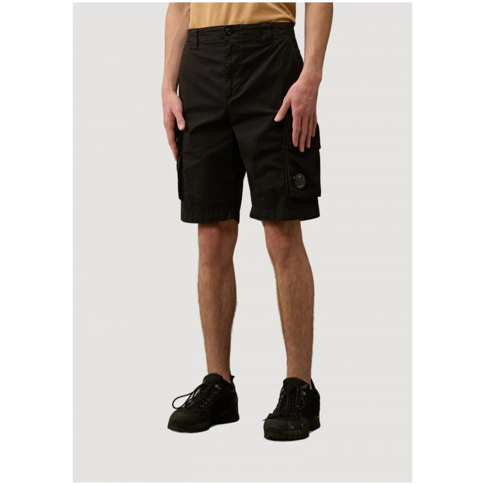 C.P. Company Stretch Cargo Twill Broek Zwart Black Heren
