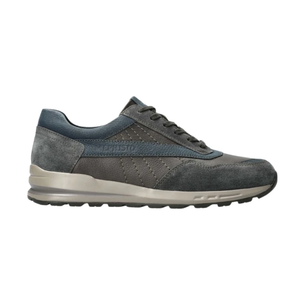 Mephisto Grijze Blauwe Herensneaker Barth Heren Schoenen Veelkleurig Multicolor