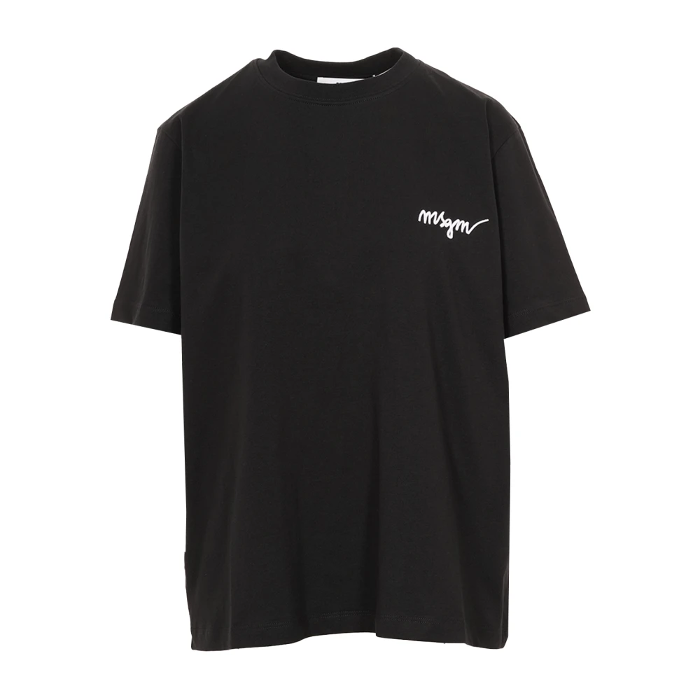 Msgm - Tops > T-Shirts - Black - Msgm - Modalova