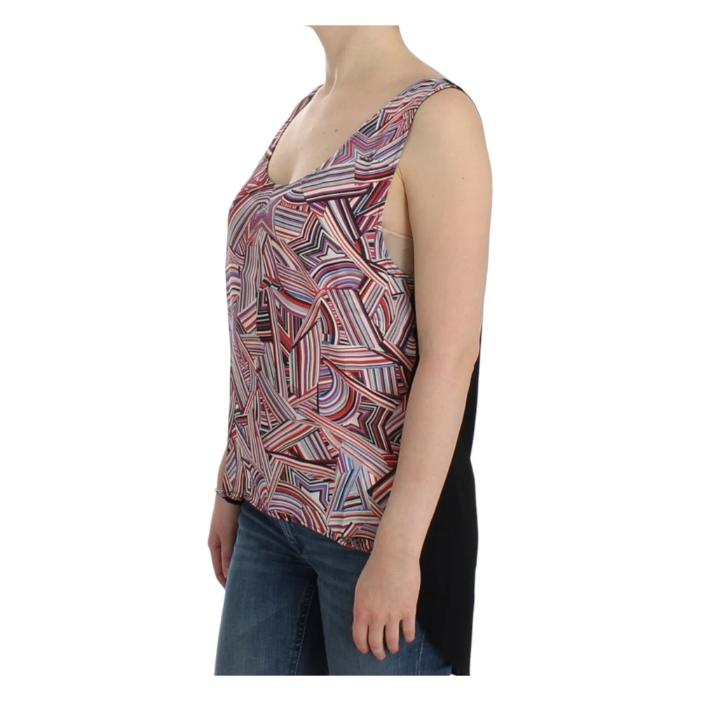 Costume National Mouwloze Multicolor Top Stijlvol Ontwerp Multicolor Dames