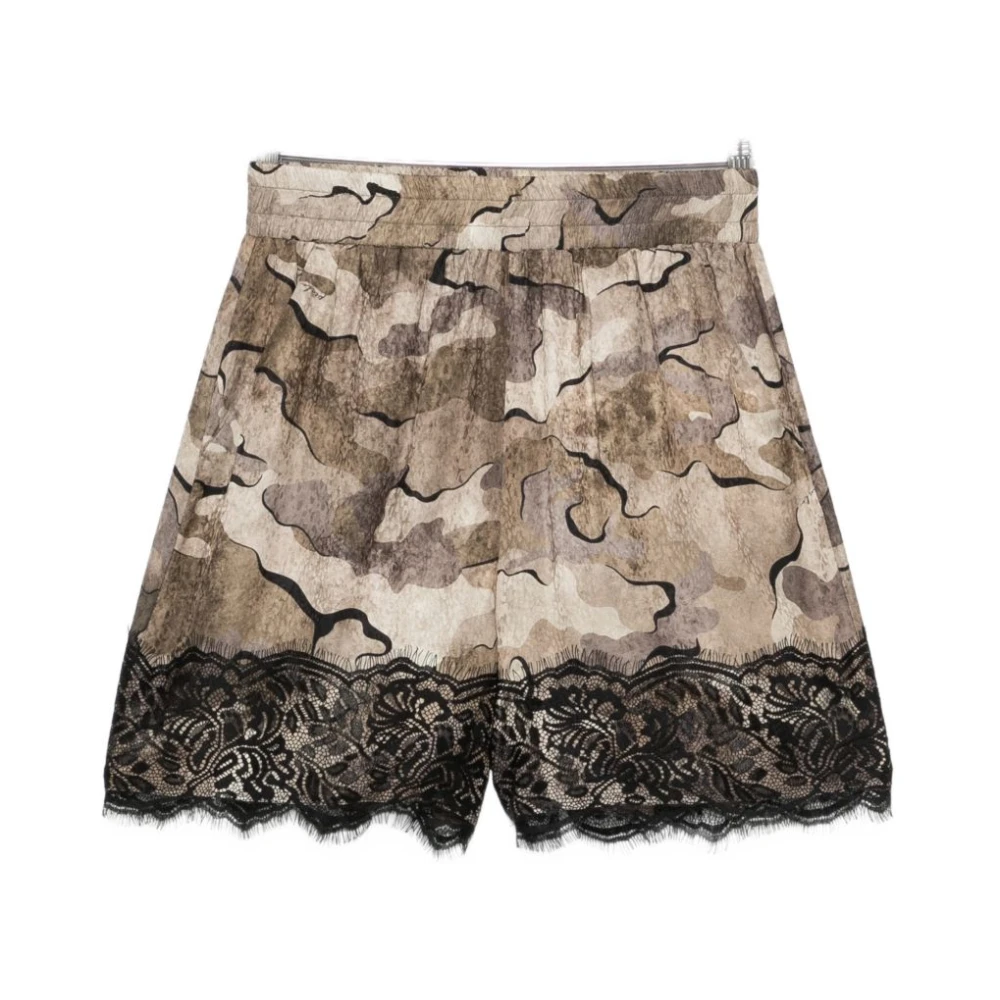 Pinko Women's Beige Casual Shorts, M, Short Shorts