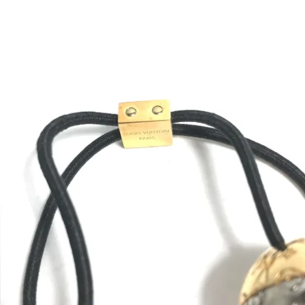 Louis Vuitton Vintage Pre-owned Metal hair-accessories Yellow Dames