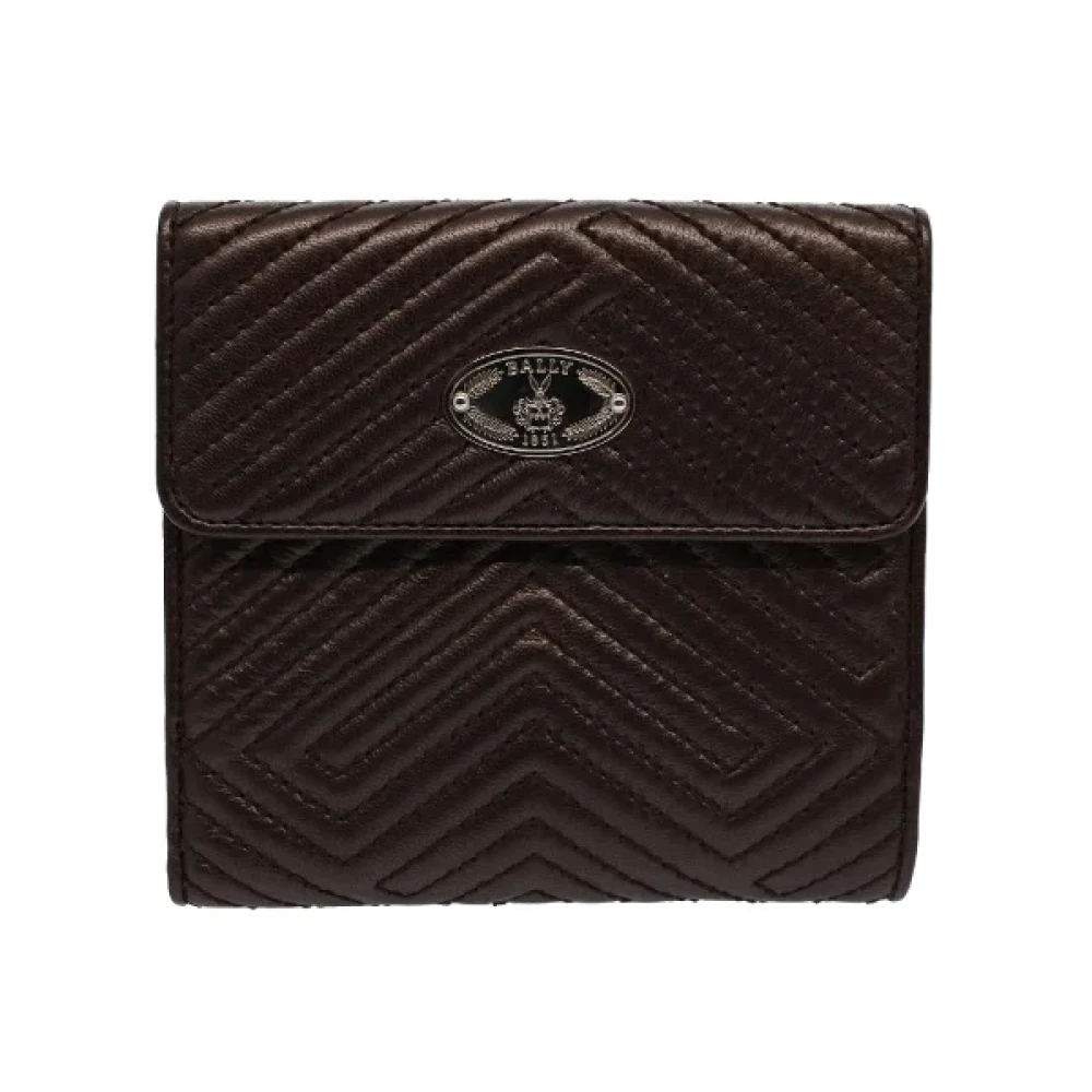 Bvlgari Vintage Pre-owned Leather wallets Brown Dames