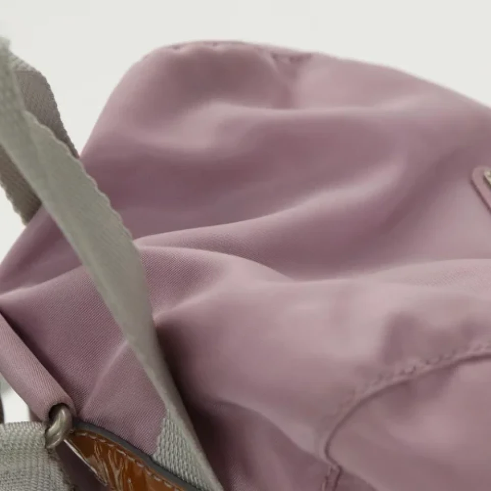 Prada Vintage Pre-owned Nylon backpacks Pink Dames