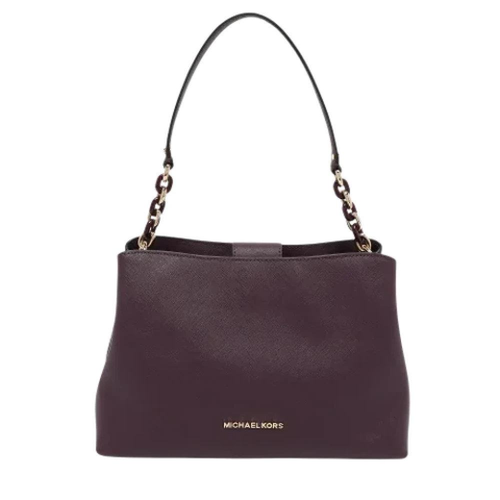 Michael Kors Pre-owned Leather handbags Purple Dames
