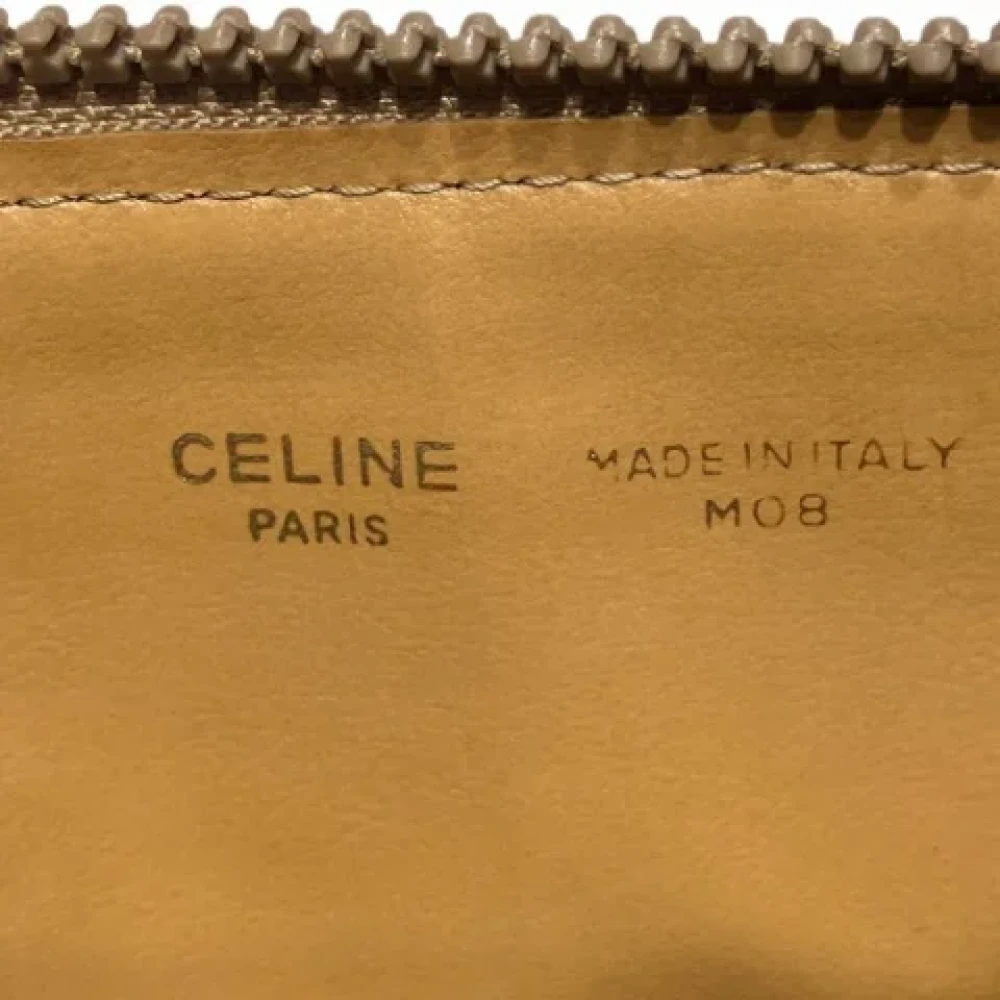 Celine Vintage Pre-owned Leather clutches Brown Dames