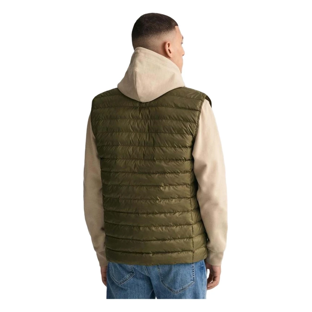 Gant Bomber Vest Green Heren
