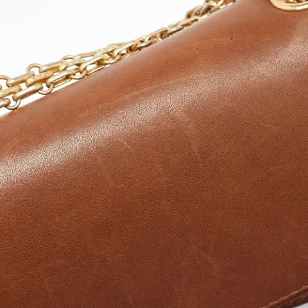 Chanel Vintage Pre-owned Leather shoulder-bags Brown Dames