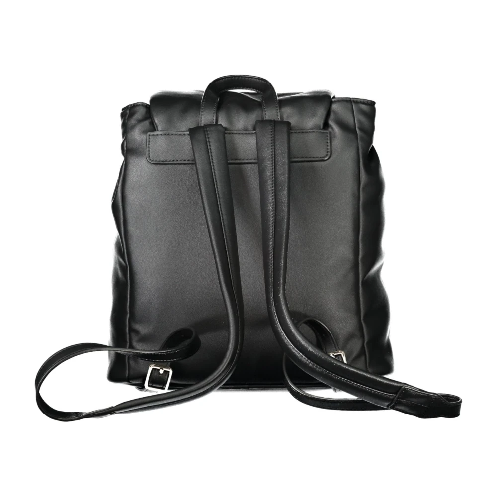 Tommy Hilfiger Zwarte damesrugzak met trekkoordsluiting Black Dames