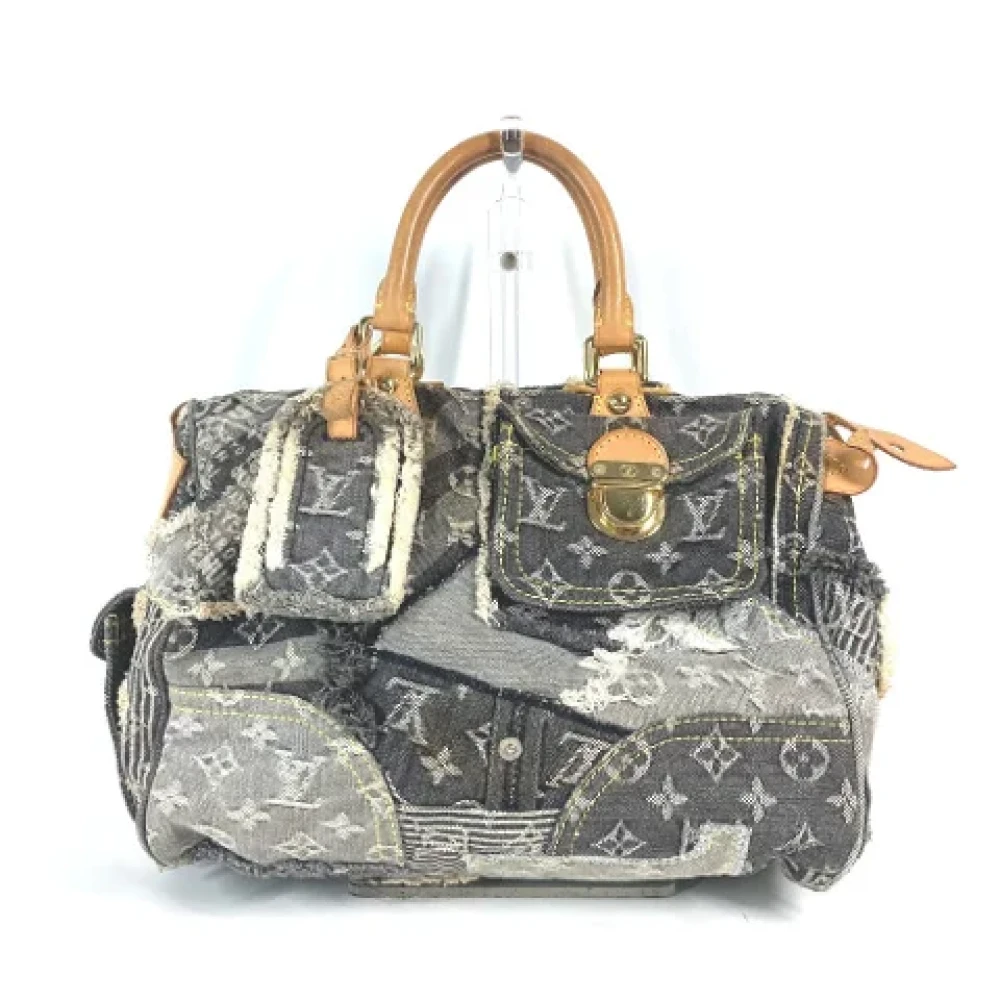 Louis Vuitton Vintage Pre-owned Denim louis-vuitton-bags Black Dames