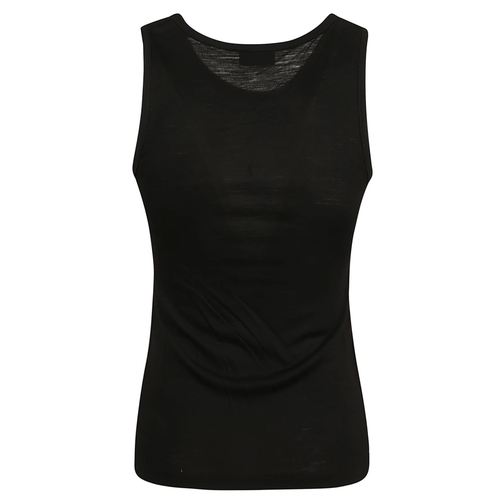 Saint Laurent Zwarte Top Debardeur Black Dames