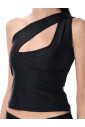 black-shiny-scuba-topwear-asymmetrical-chest