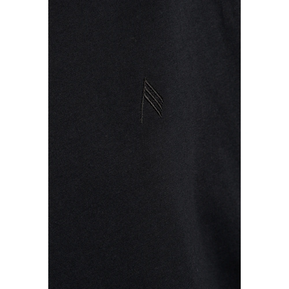 The Attico T-shirt met logo Black Dames