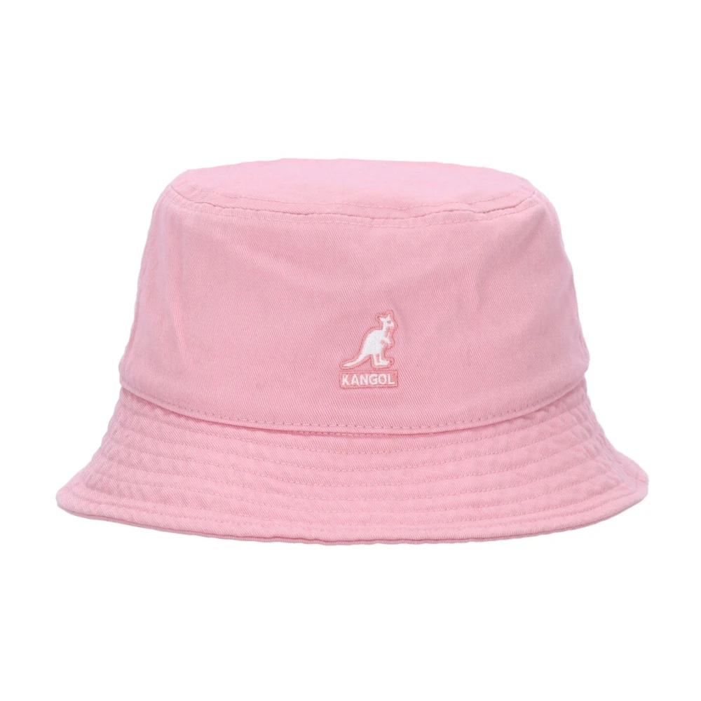 Kangol Men's Pink Accessories, S, Washed Cotton Bucket Hat Pepto Rose