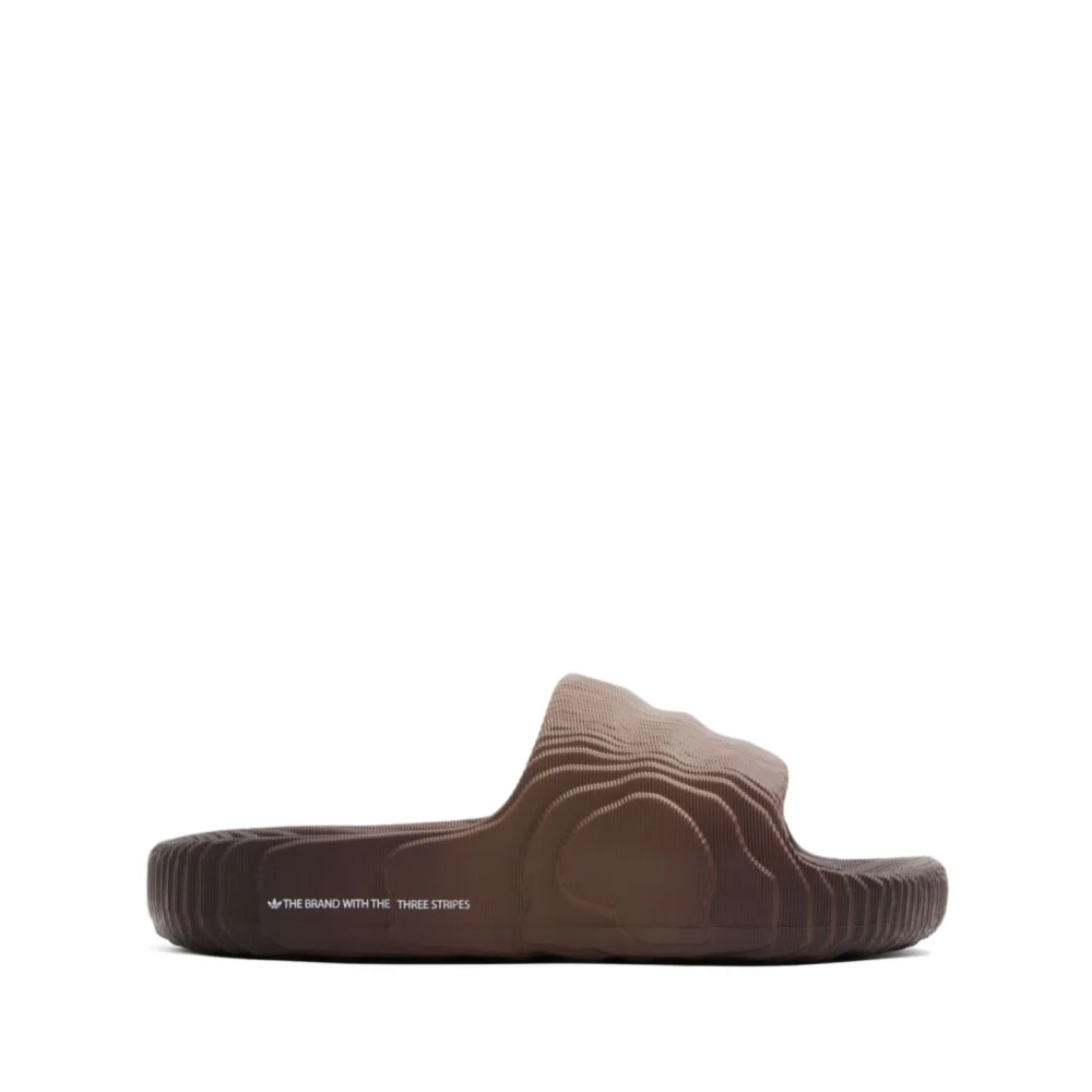 Adidas Brun Skugga Svart Slide Sandaler Brown, Dam