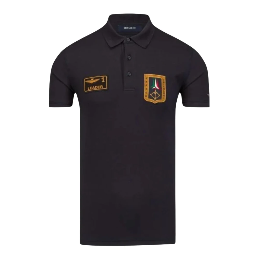Aeronautica militare Italiaanse Trots Polo Shirt Blue Heren