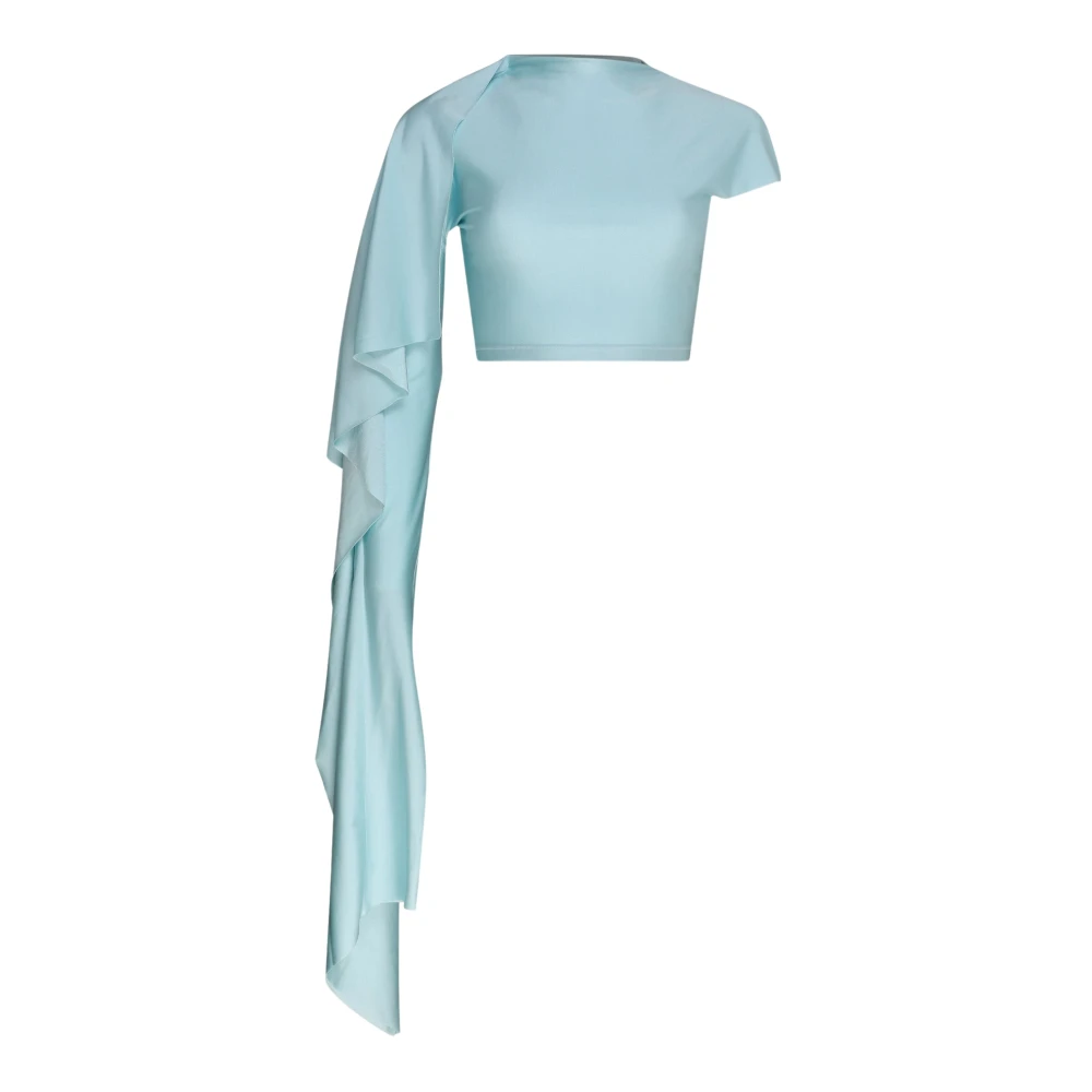 SPORTMAX Blauwe Blouse met Uniek Ontwerp Blue Dames