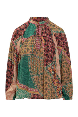 chemisier-multicolore-en-viscose-a-col-haut