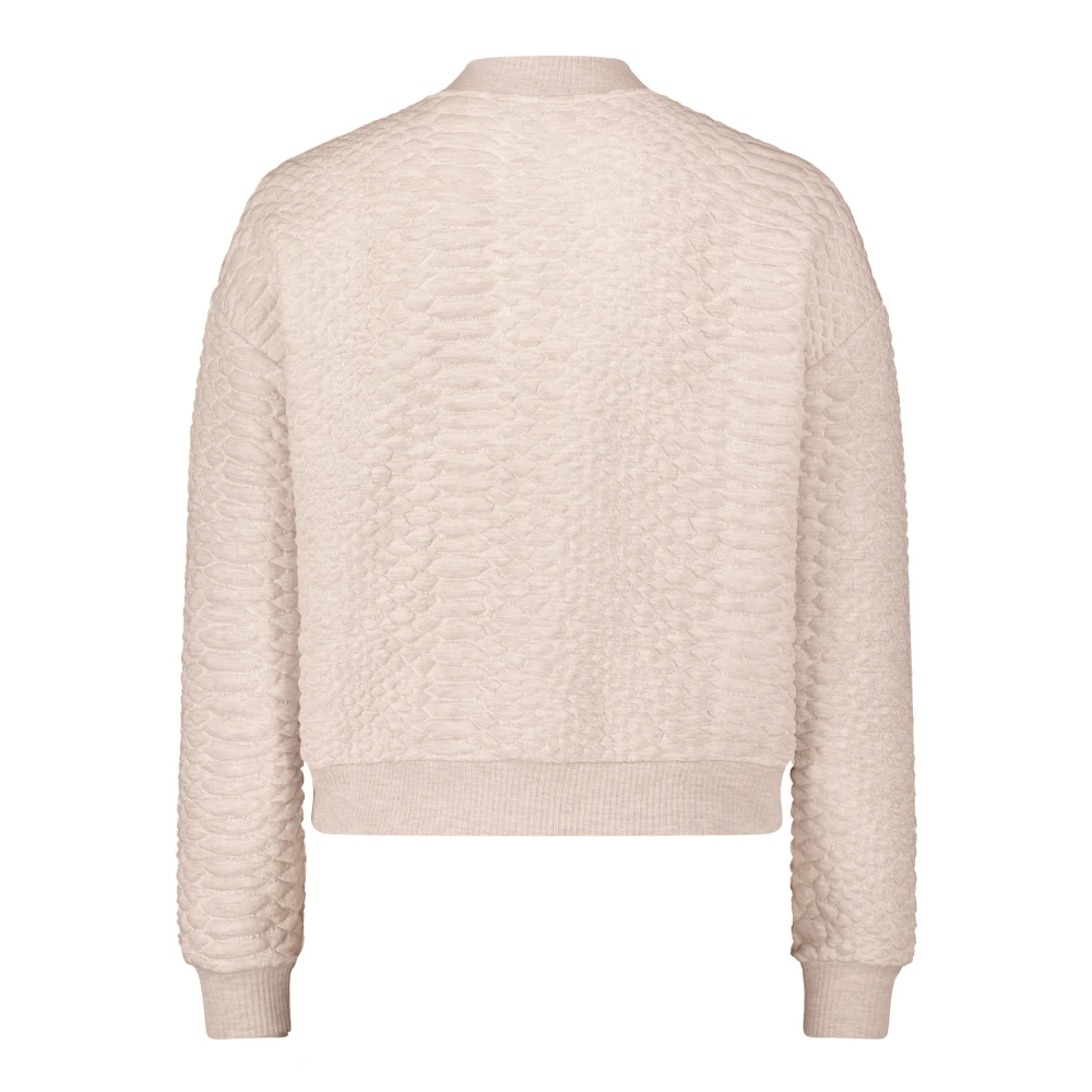 Betty & Co Sweatjack met moderne stijl Beige Dames