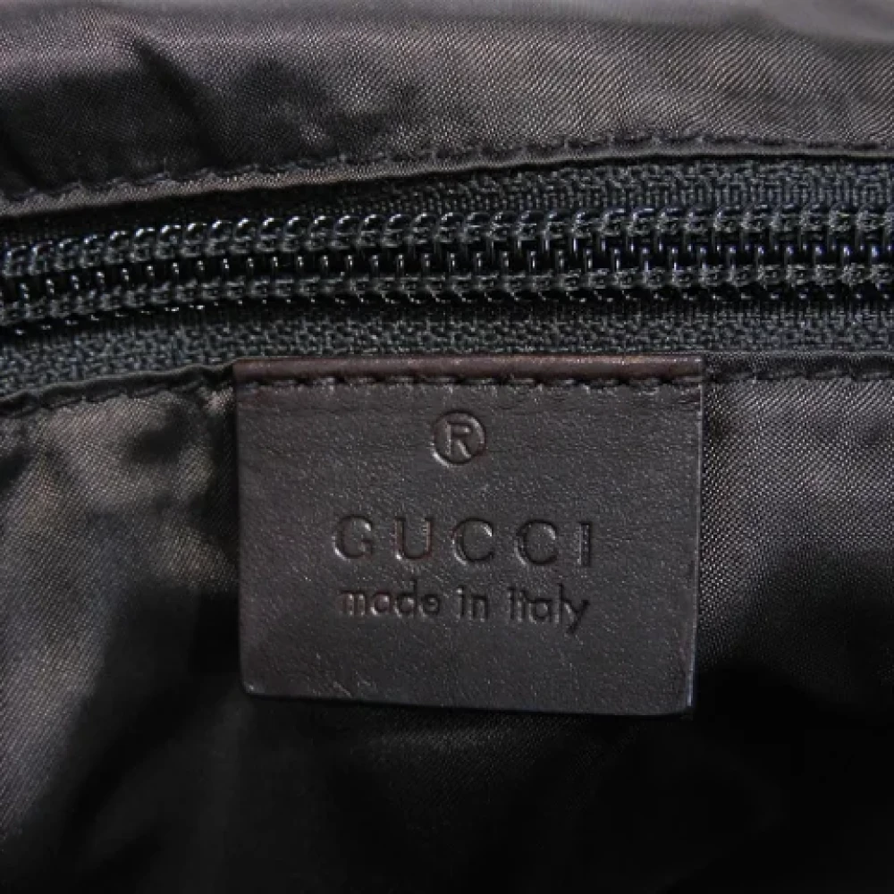 Gucci Vintage Pre-owned Nylon handbags Brown Dames
