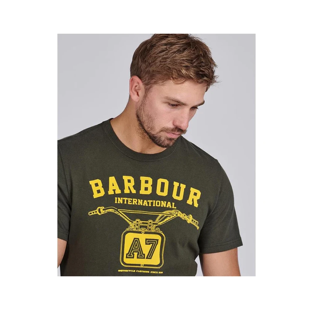 Barbour Legendarisch A7 Vintage Logo T-Shirt Green Heren