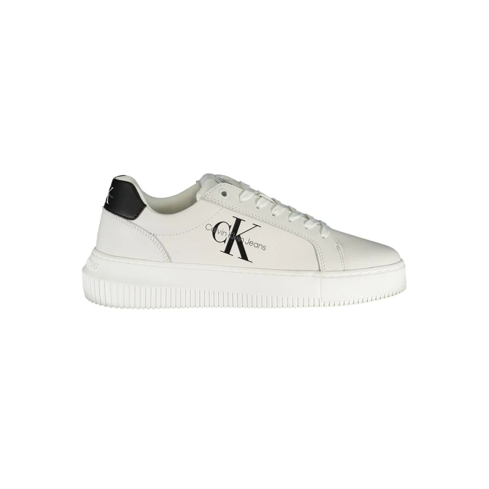 Calvin Klein Women's White Eco-Chic Sneakers With Contrast Details