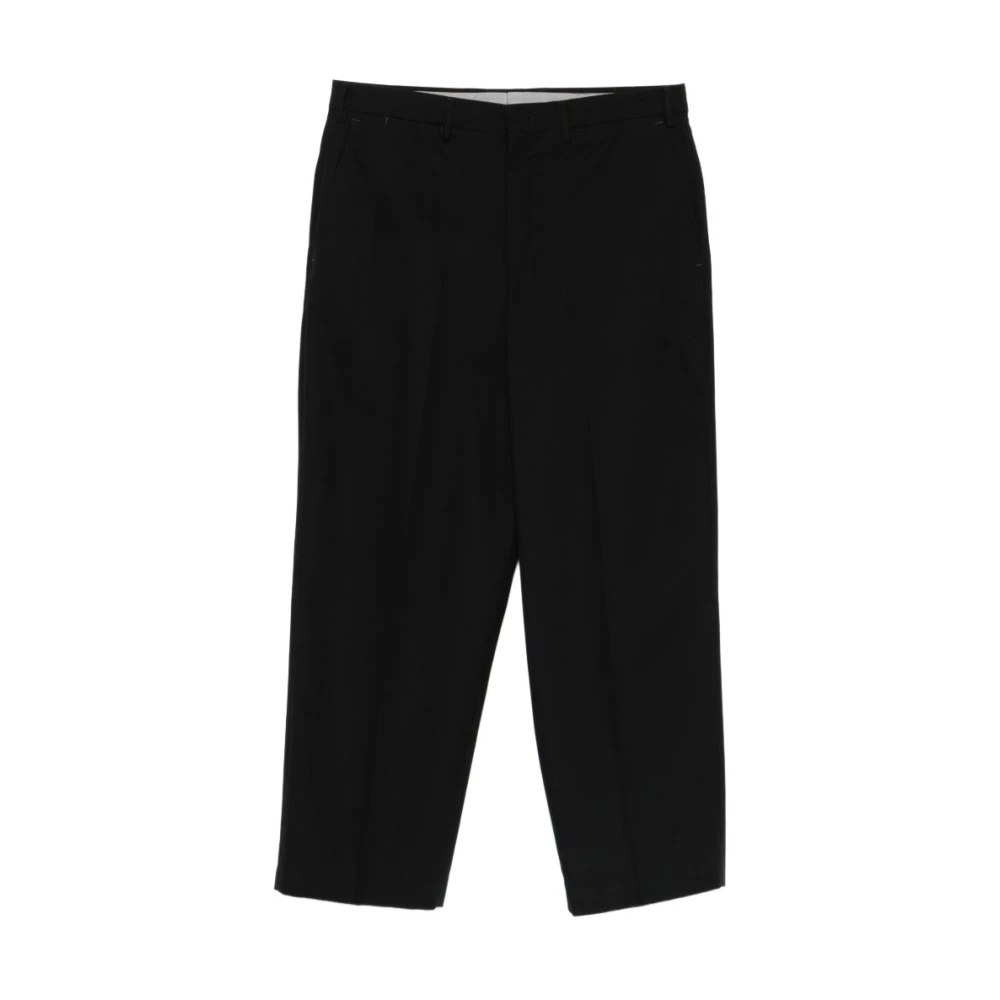 Pt Torino Men's Black Straight Trousers - Straight Trousers - Xl - Trousers
