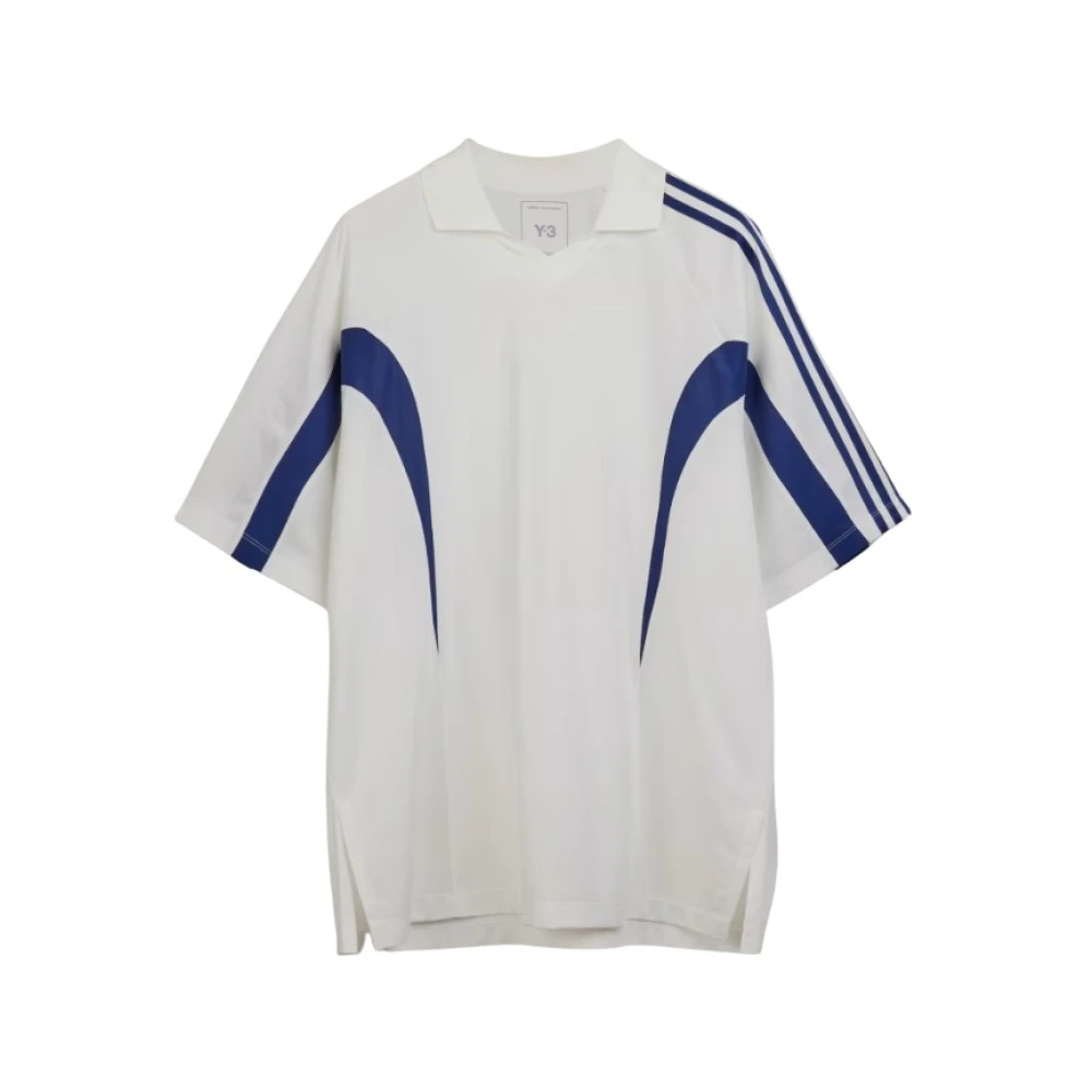 Y-3 Witte Katoenen Tee Polos White Heren