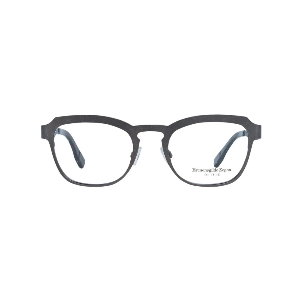 Ermenegildo Zegna Titanium Trapezium Optische Monturen Gray Heren